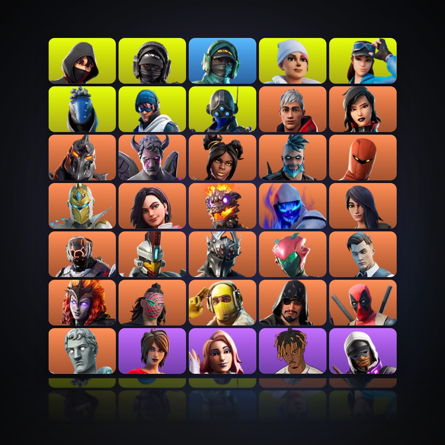 Fortnite | 118 Skins | 400 V-Bucks | Level 1816 | 101 Wins — HabibiAccounts