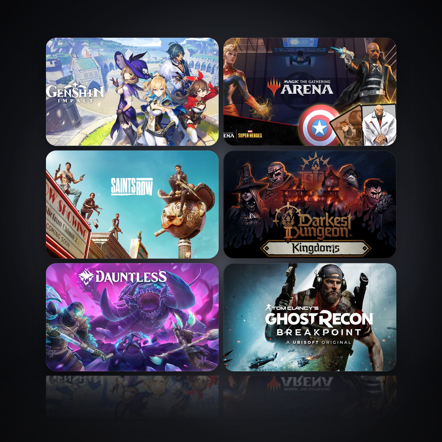 Genshin Impact & Magic The Gathering Arena | 595 Games — HabibiAccounts