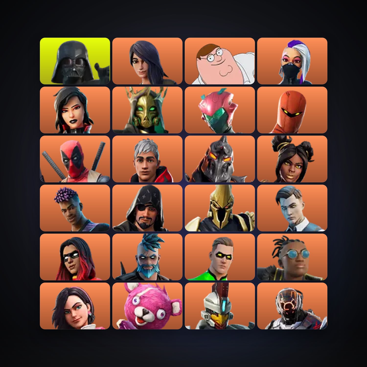 Fortnite | 214 Skins | 600 V-Bucks | Level 3768 | 643 Wins — HabibiAccounts