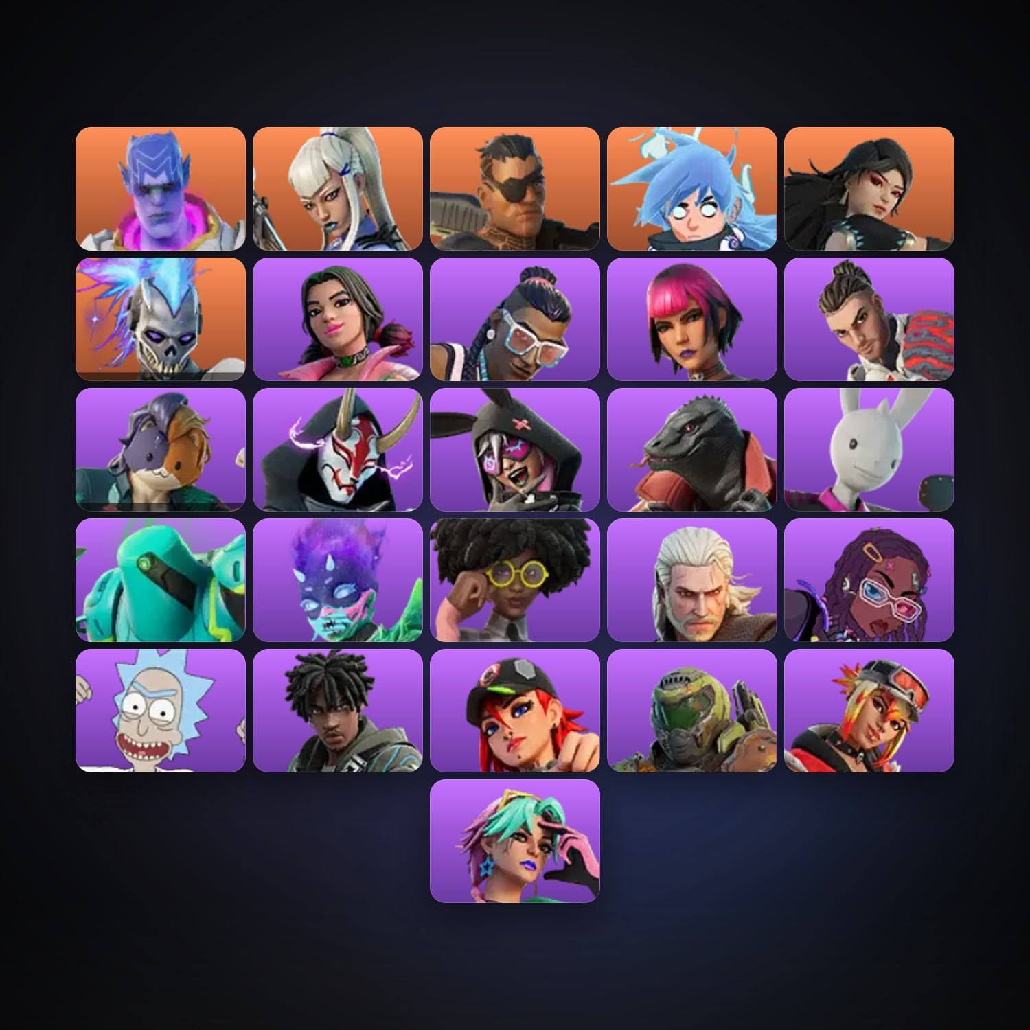 Fortnite | 26 Skins | 50 V-Bucks | Level 1266 | 137 Wins — HabibiAccounts