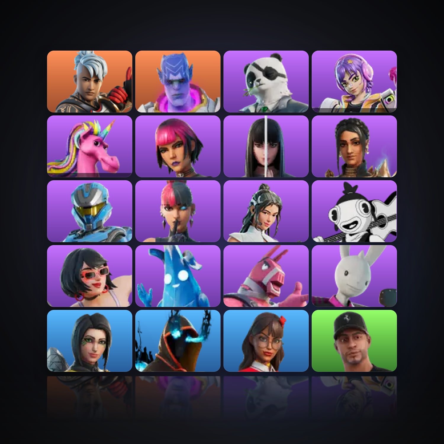 Fortnite | 20 Skins | 750 V-Bucks | Level 462 | 10 Wins — HabibiAccounts