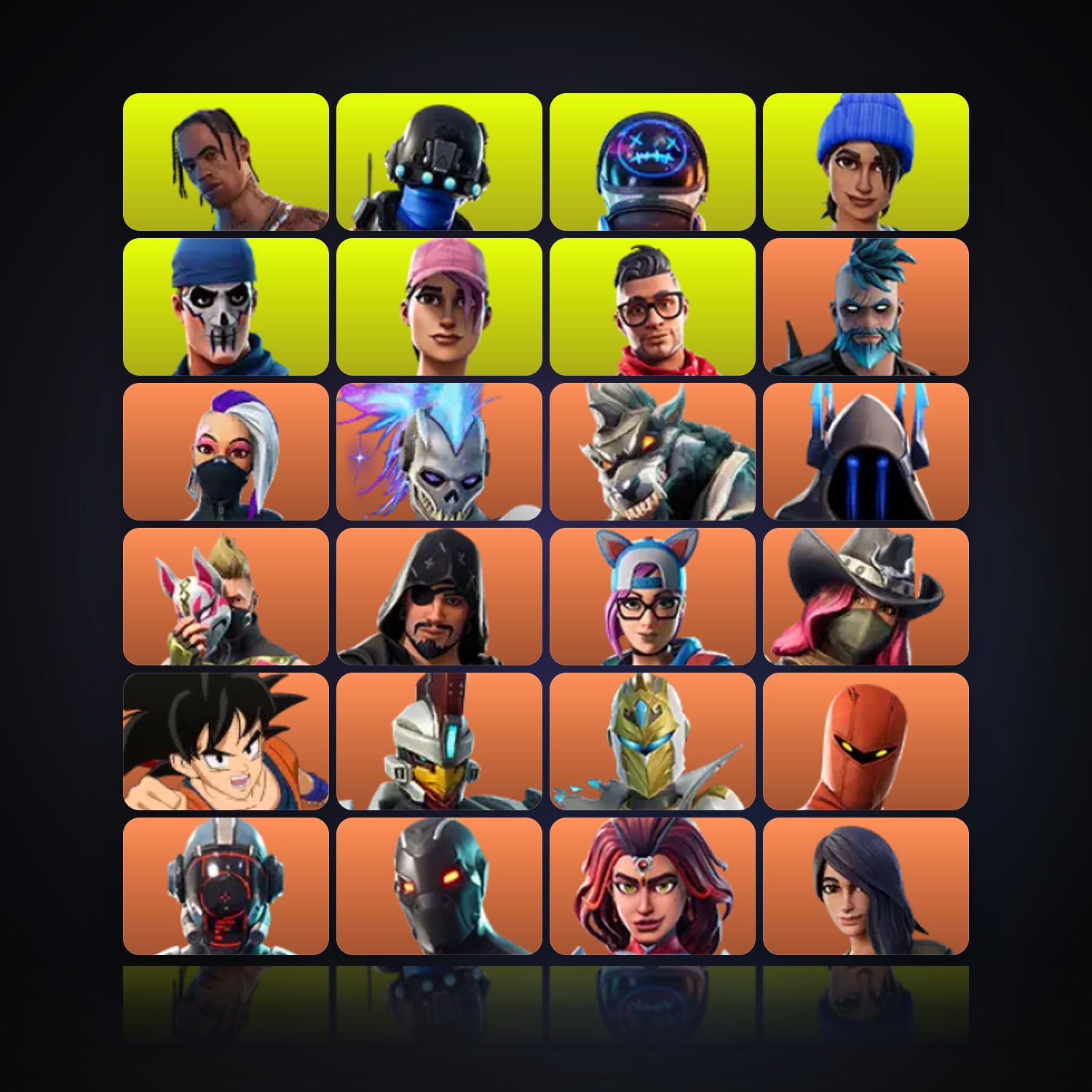 Fortnite | 105 Skins | 700 V-Bucks | Level 1265 | 100 Wins — HabibiAccounts