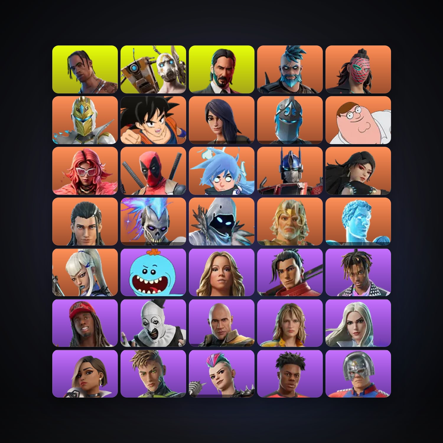 Fortnite locker — 401 skins — 300 V-Bucks — lvl 3026 — HabibiAccounts