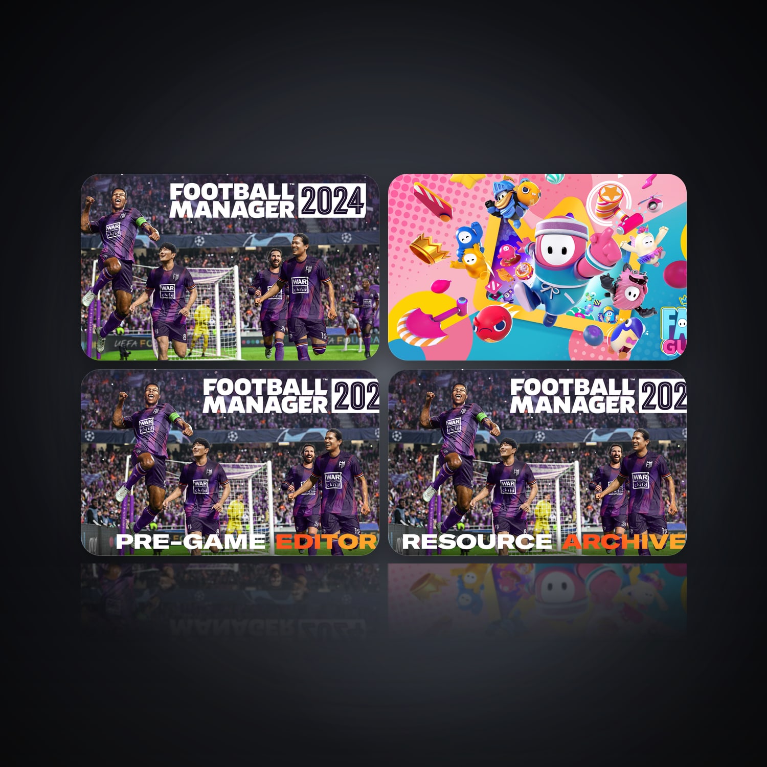 Football Manager 2024 & Fall Guys | 4 Games — HabibiAccounts