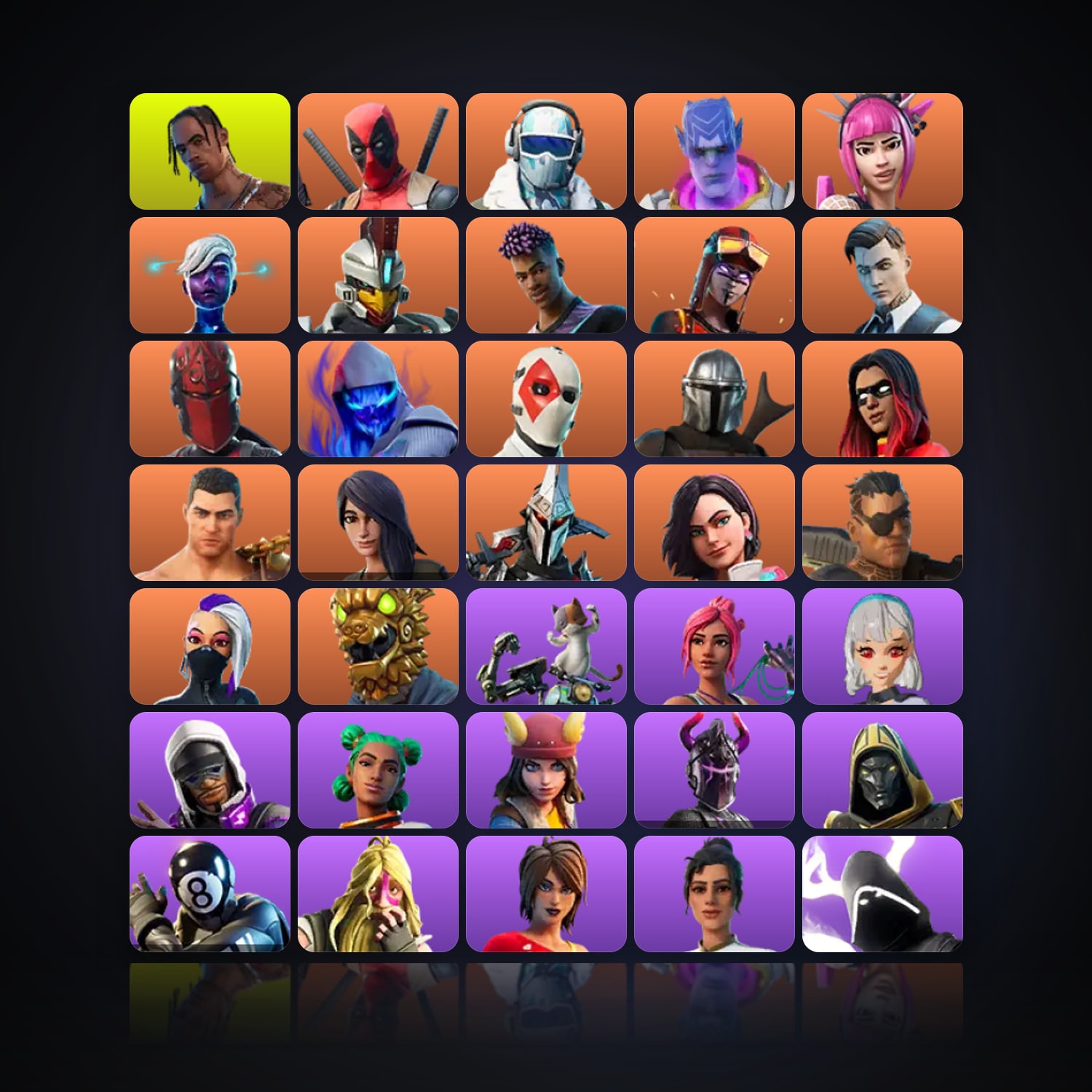 Fortnite | 147 Skins | 50 V-Bucks | Level 1974 | 218 Wins — HabibiAccounts