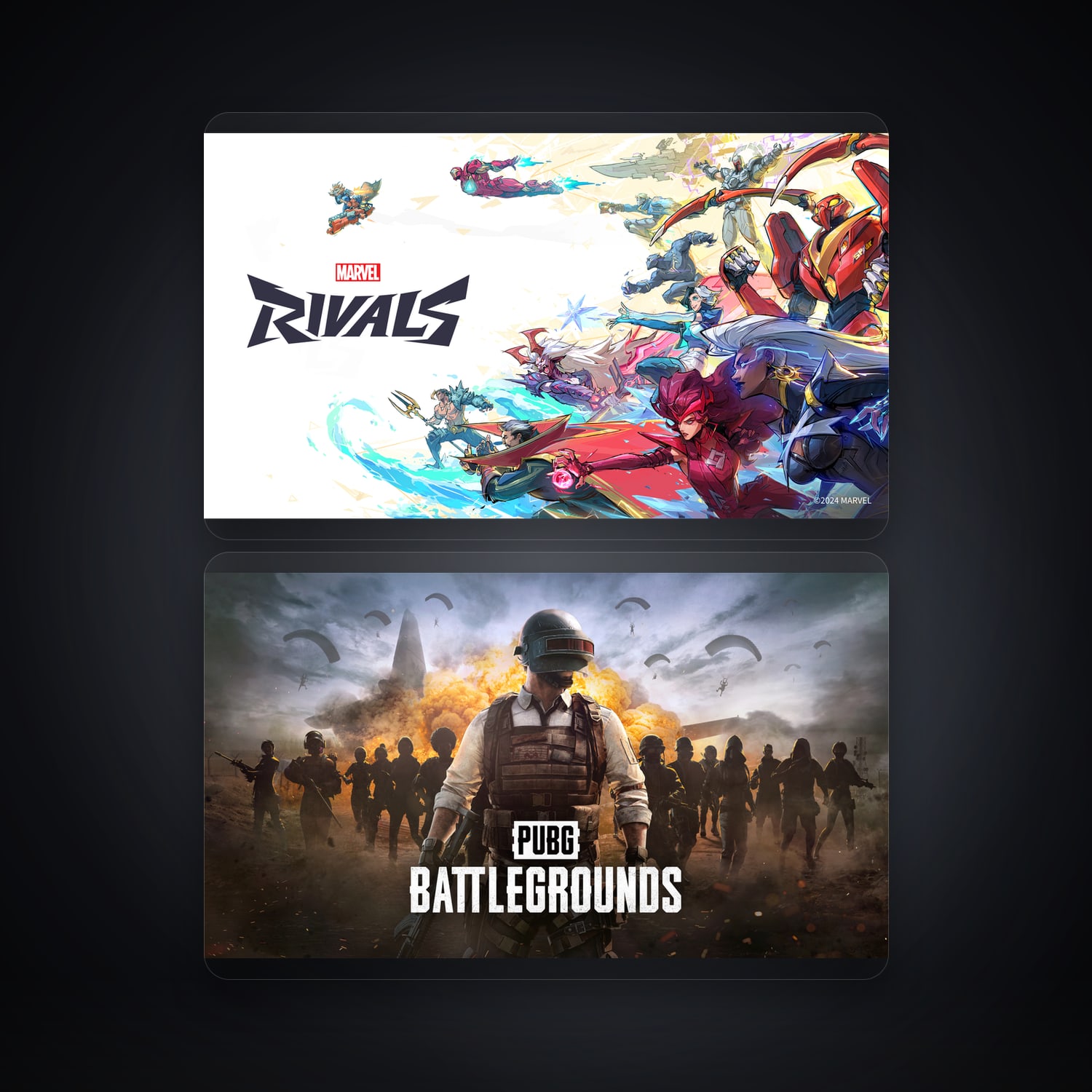 Marvel Rivals & PUBG: BATTLEGROUNDS | 2 Games — HabibiAccounts