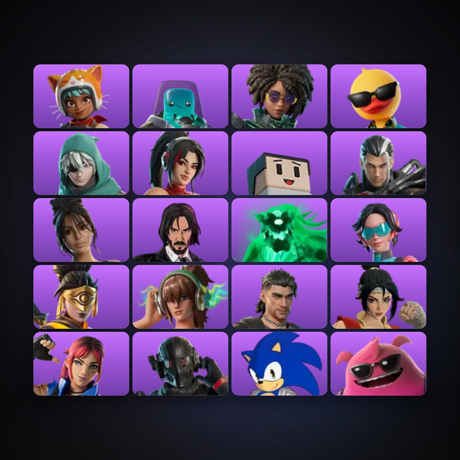 Fortnite | 23 Skins | 50 V-Bucks | Level 637 | 95 Wins — HabibiAccounts