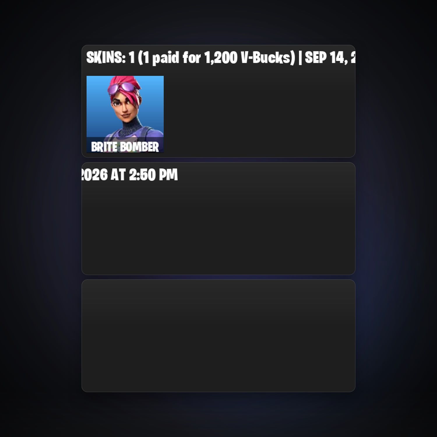 Fortnite locker — 1 skins — 350 V-Bucks — lvl 345 — HabibiAccounts