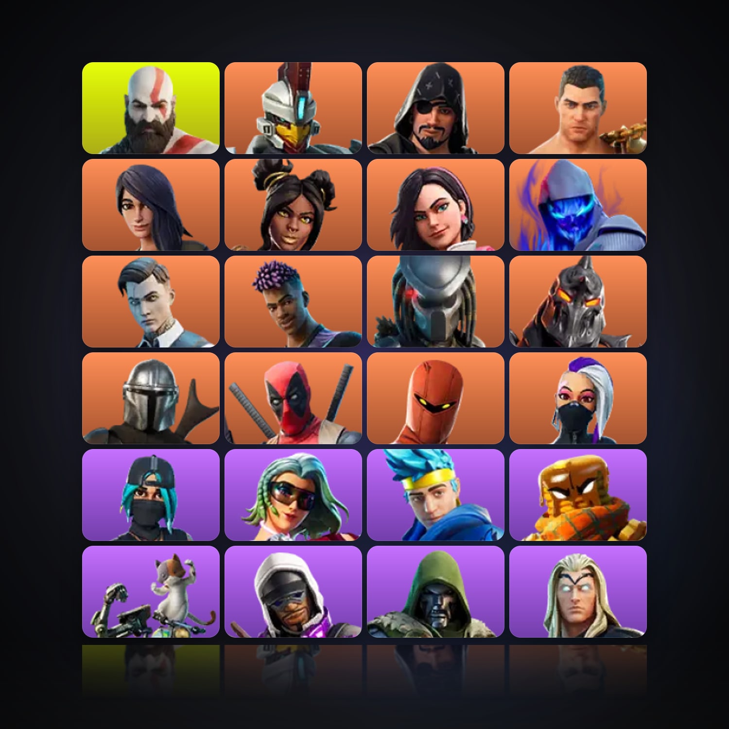 Fortnite | 70 Skins | 100 V-Bucks | Level 1694 | 760 Wins — HabibiAccounts