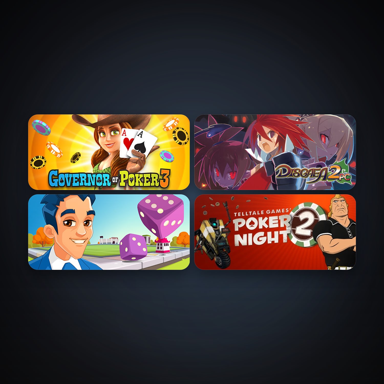 Poker Night 2 + Business Tour - Board Game with Online Multiplayer, 7 games, clean — HabibiAccounts
