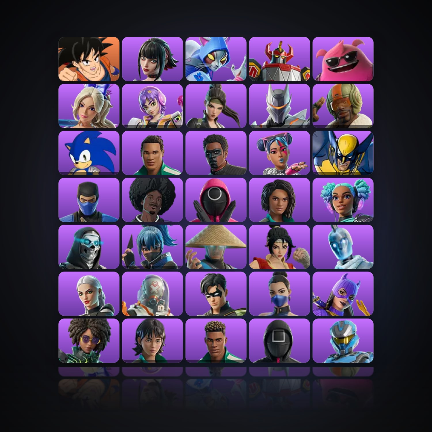 Fortnite | 88 Skins | 1.1K V-Bucks | Level 1256 | 96 Wins — HabibiAccounts