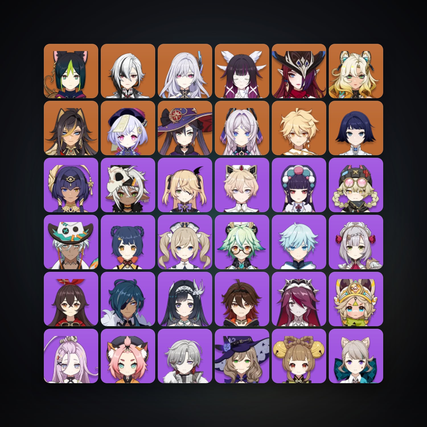 جينشن إمباكت | AR 50 | 48 شخصية | 10× 5★ — HabibiAccounts