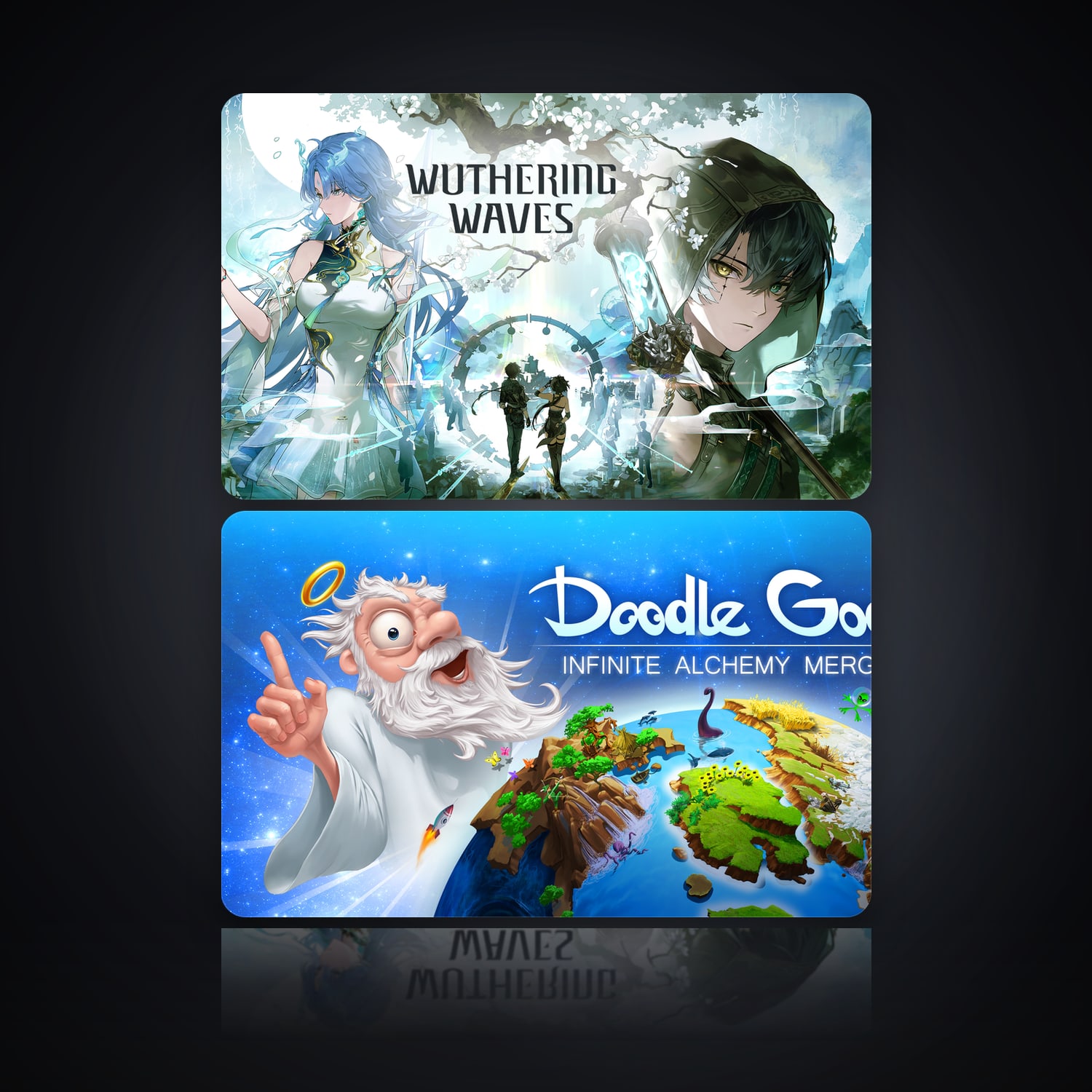 Wuthering Waves & Doodle God: Infinite Alchemy Merge | 2 Games — HabibiAccounts