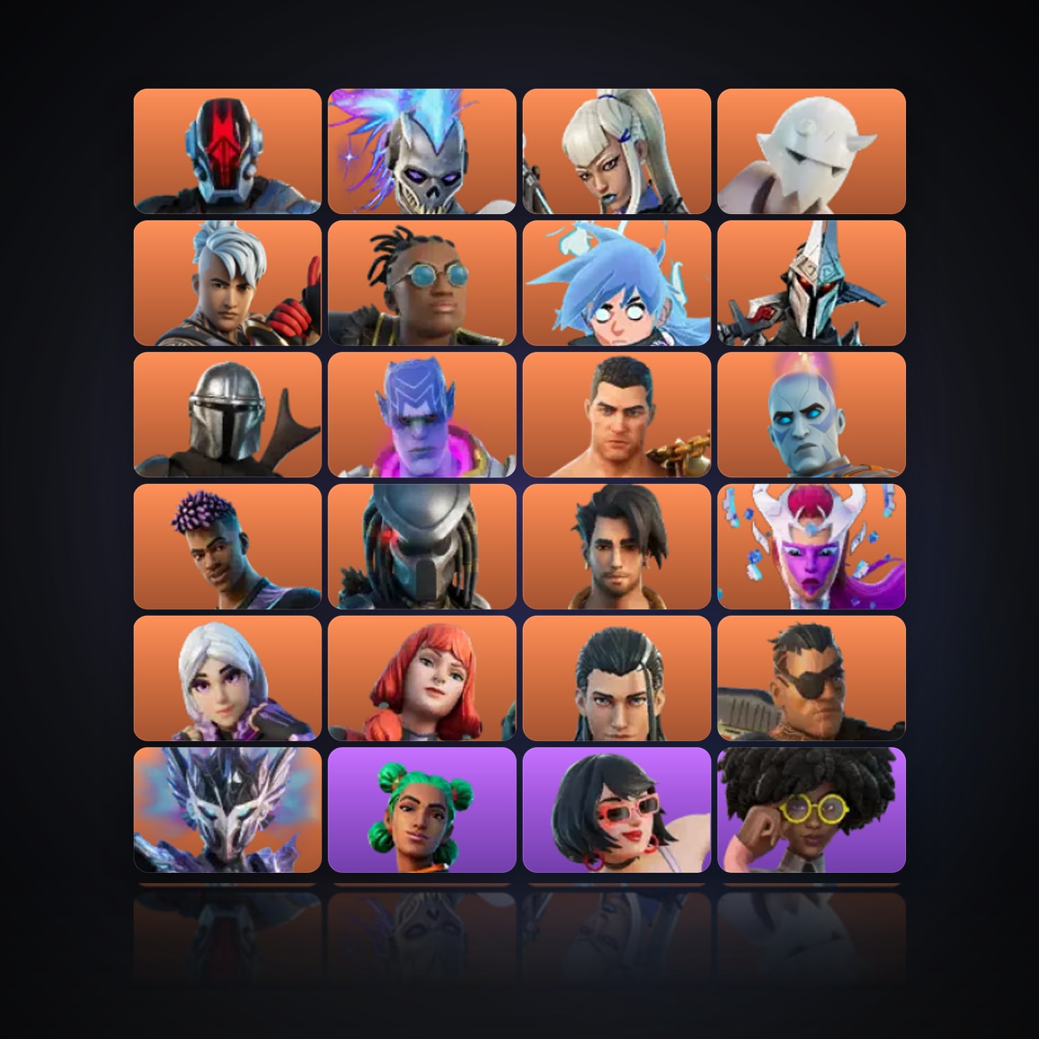 Fortnite | 105 Skins | 600 V-Bucks | Level 2201 | 991 Wins — HabibiAccounts