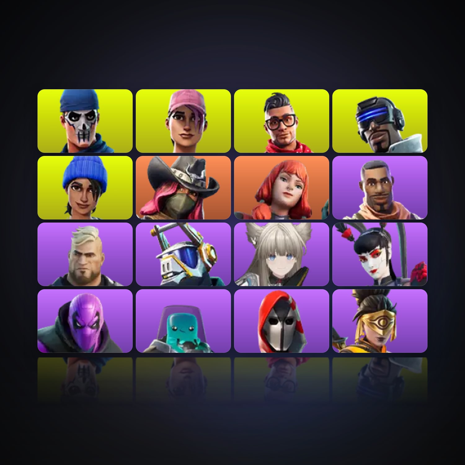 Fortnite | 16 Skins | 650 V-Bucks | Level 164 | 4 Wins — HabibiAccounts
