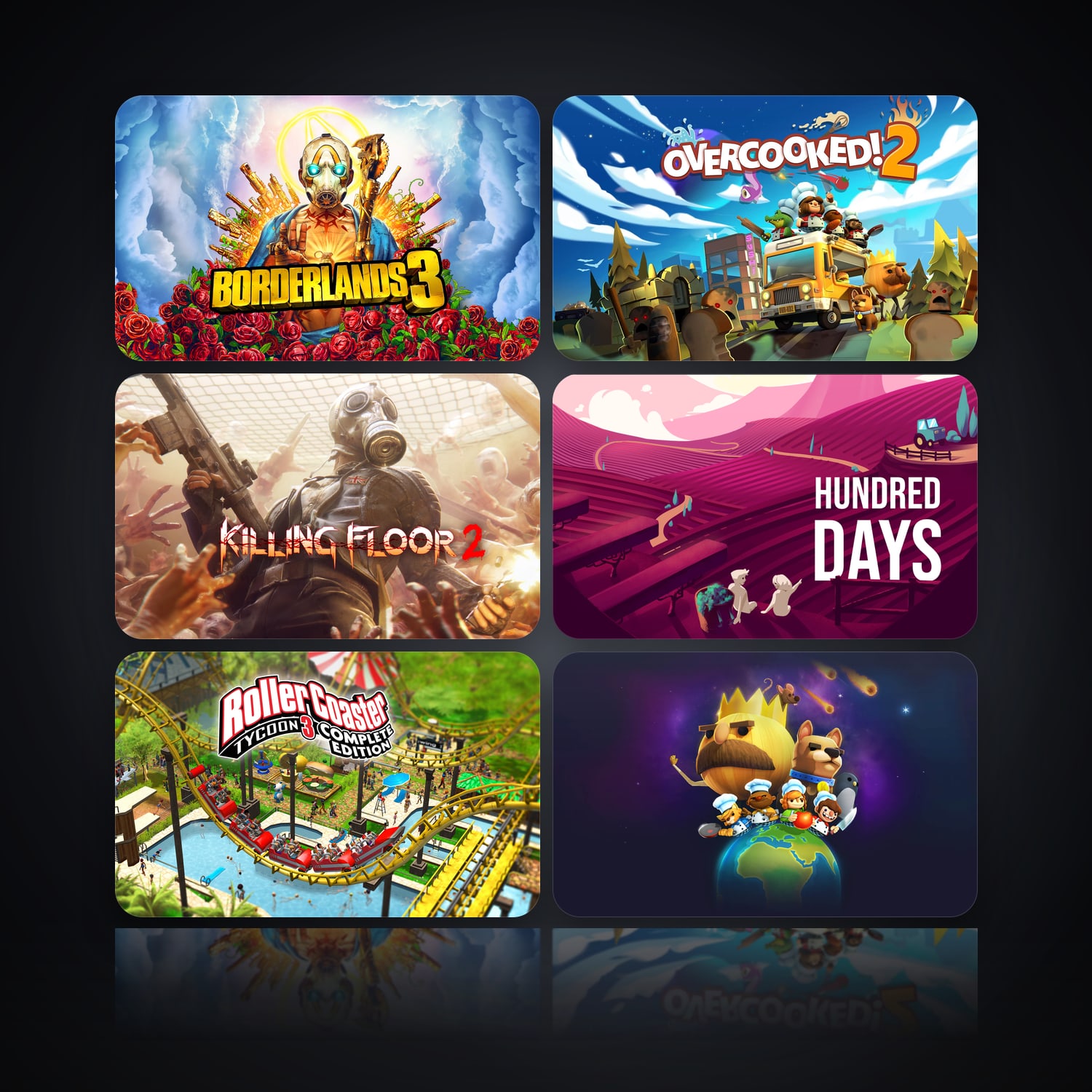 Borderlands 3 & Overcooked! 2 | 29 Games — HabibiAccounts
