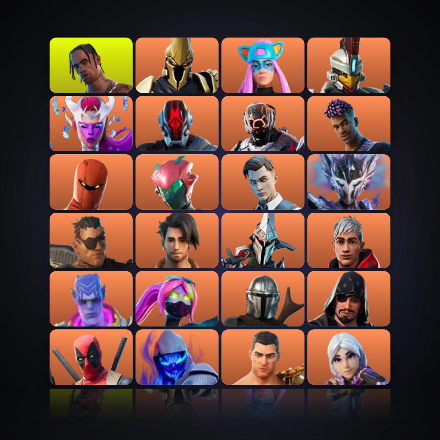 Fortnite | 108 Skins | 1.4K V-Bucks | Level 2114 | 624 Wins — HabibiAccounts