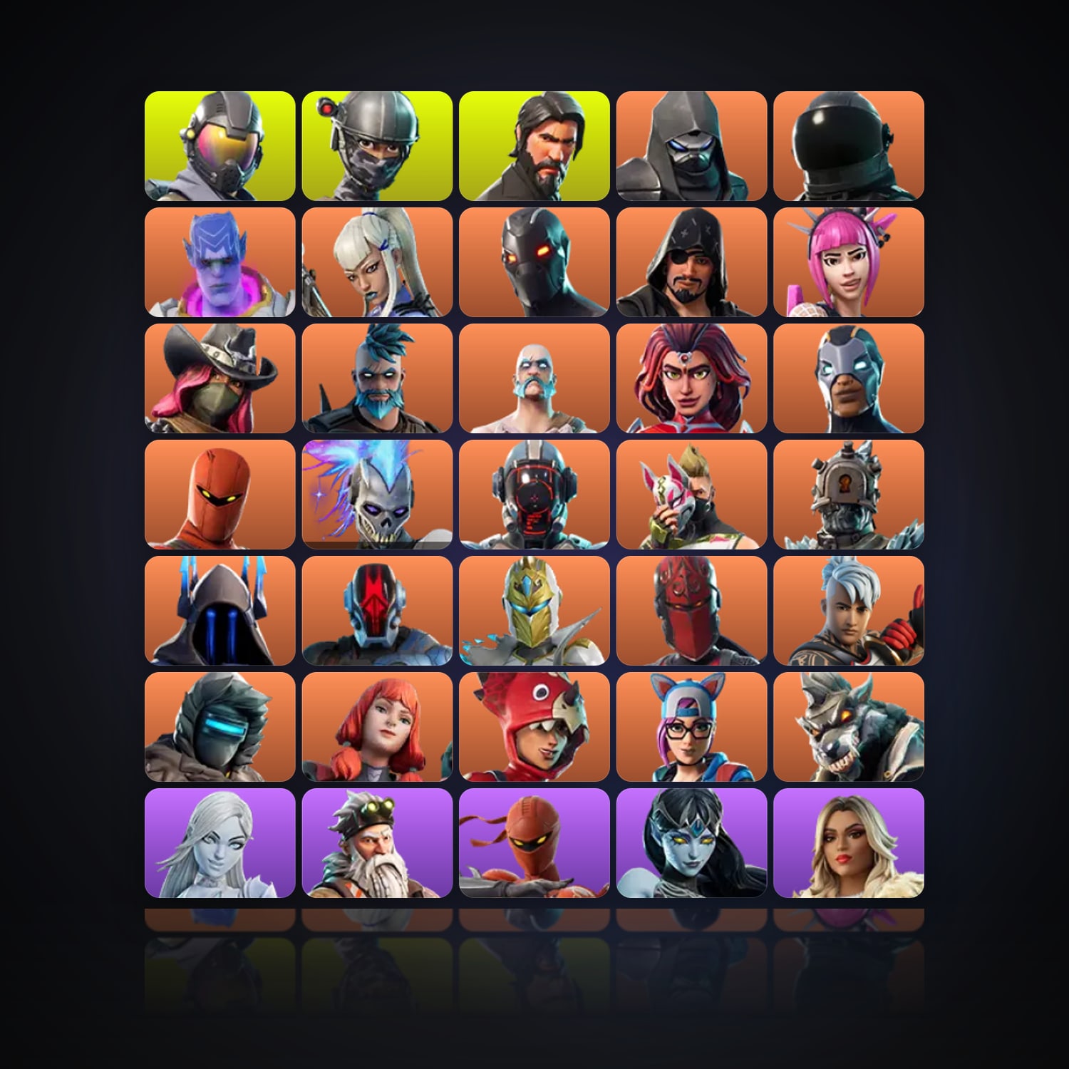 Fortnite | 163 Skins | 800 V-Bucks | Level 1529 | 223 Wins — HabibiAccounts