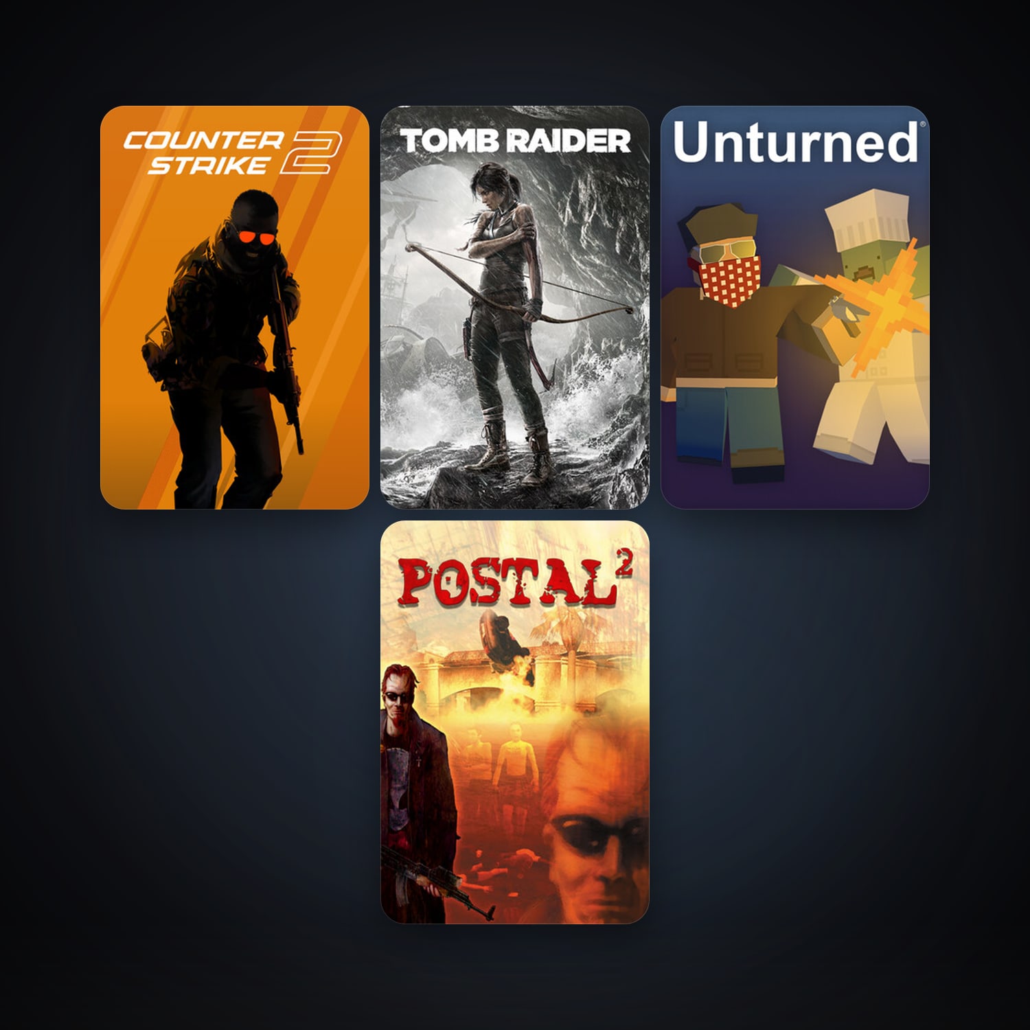 CS2 Prime + Tomb Raider, 7 games, Steam 14, clean — HabibiAccounts