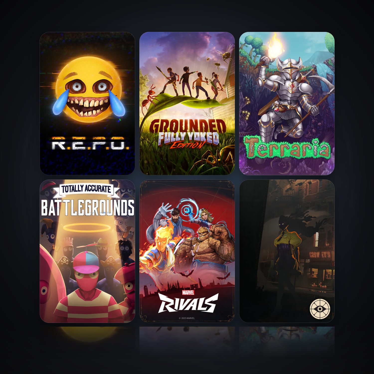 R.E.P.O. & Grounded | 67 Games | Clean — HabibiAccounts