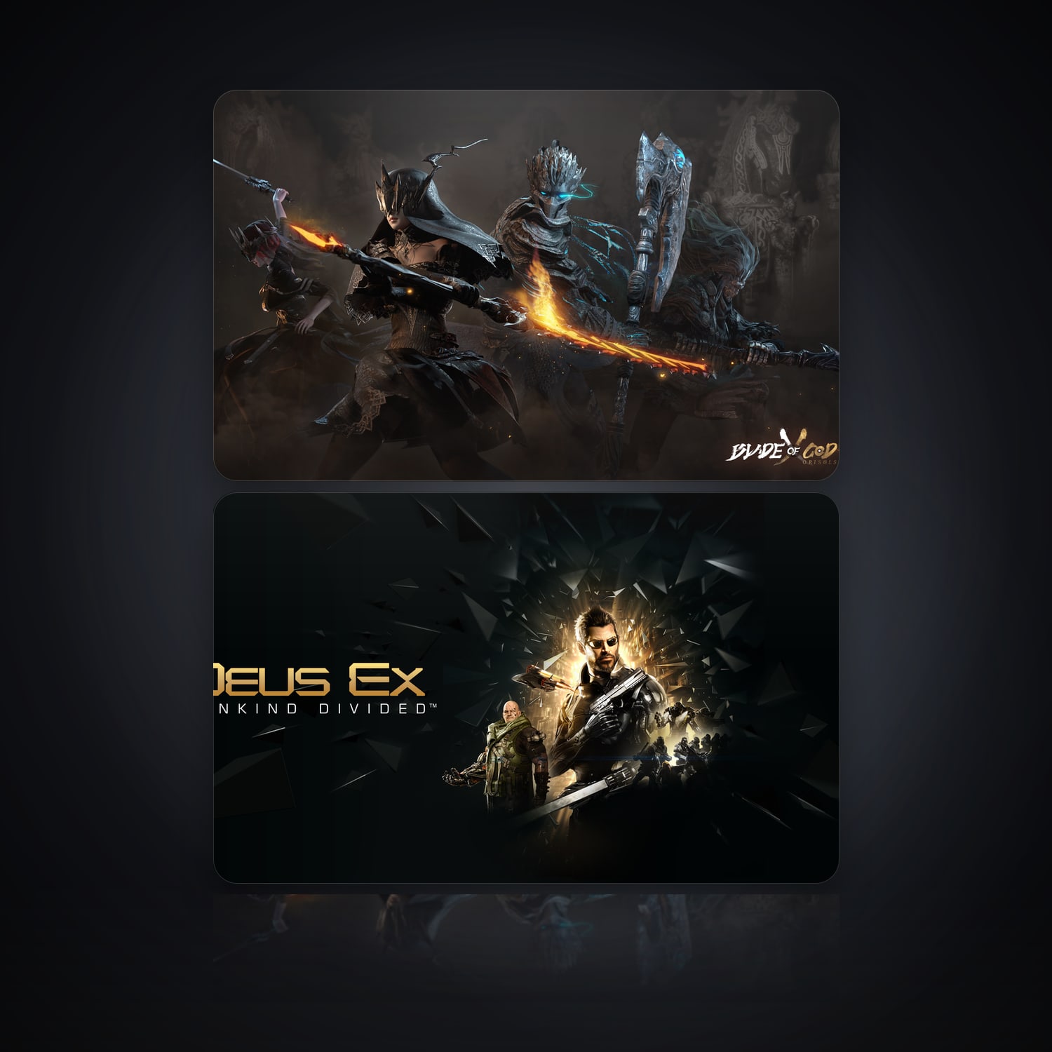 Blade of God X & Deus Ex - Mankind Divided | 2 Games — HabibiAccounts