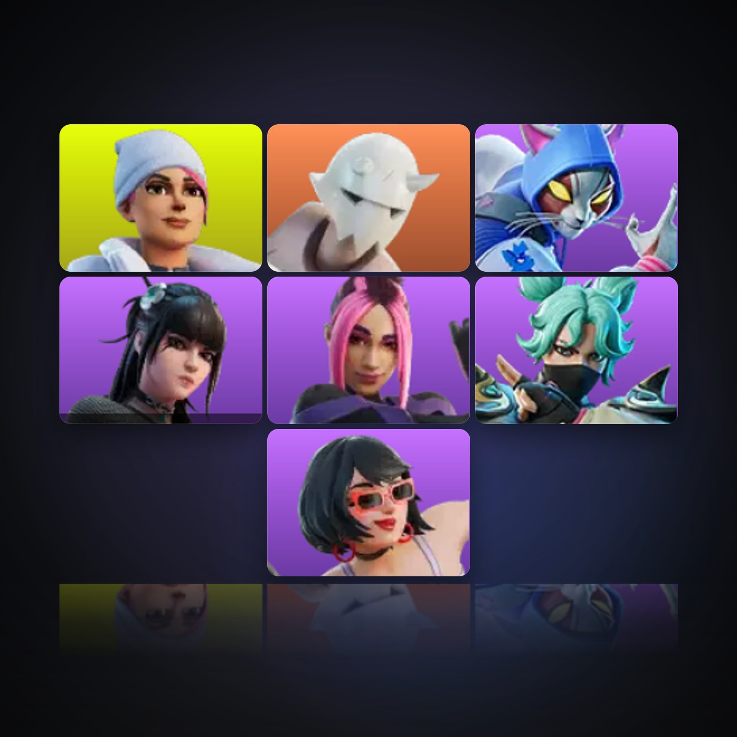 Fortnite | 7 Skins | 250 V-Bucks | Level 136 | 2 Wins — HabibiAccounts