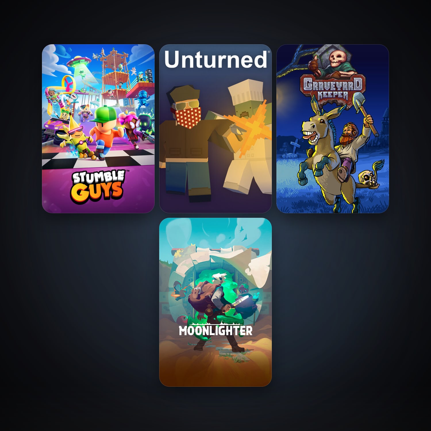 Unturned + Graveyard Keeper, 10 games, clean — HabibiAccounts