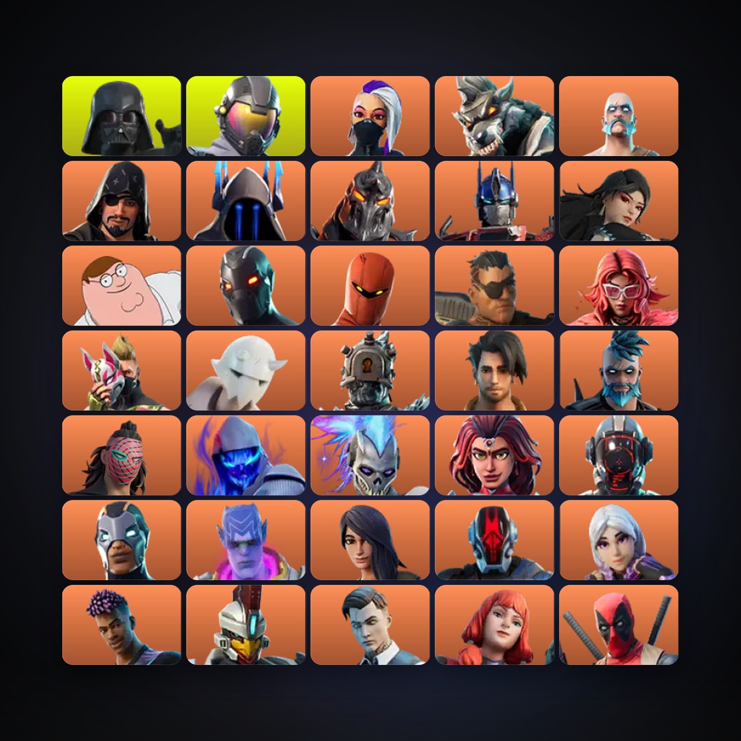 Fortnite | 269 Skins | 1.1K V-Bucks | Level 4513 | 1.5K Wins — HabibiAccounts