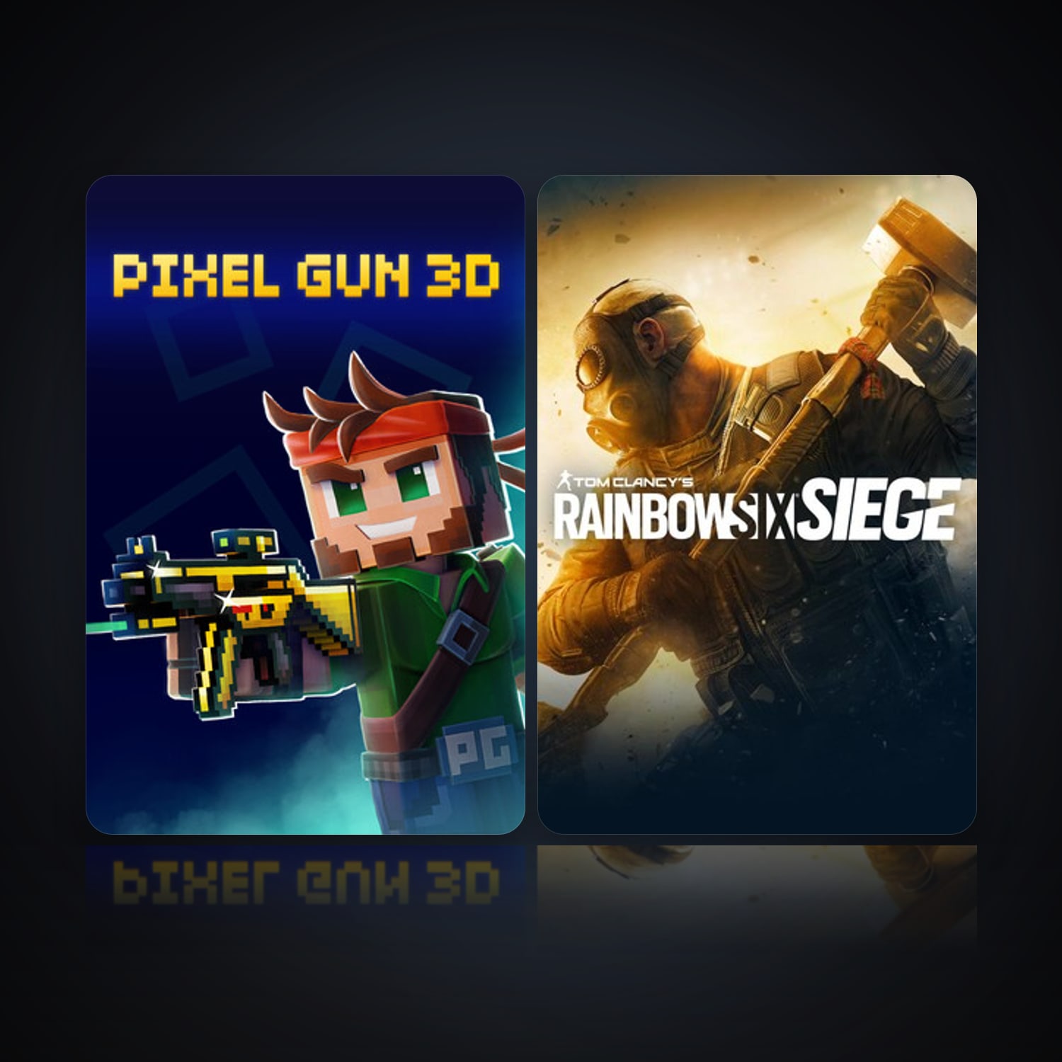 Pixel Gun 3D: PC Edition & Tom Clancy's Rainbow Six Siege — HabibiAccounts