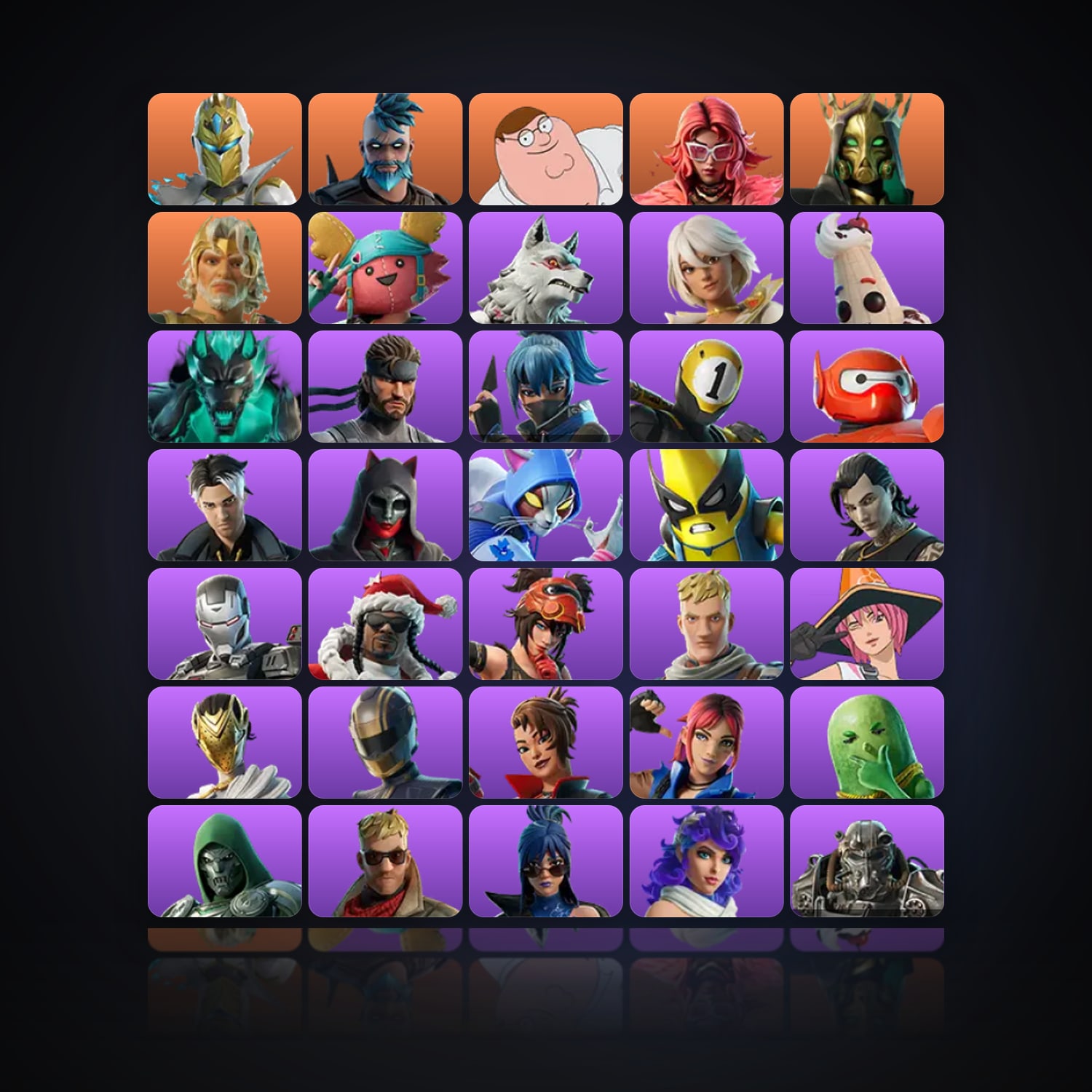 Fortnite | 70 Skins | 1.1K V-Bucks | Level 1458 | 85 Wins — HabibiAccounts