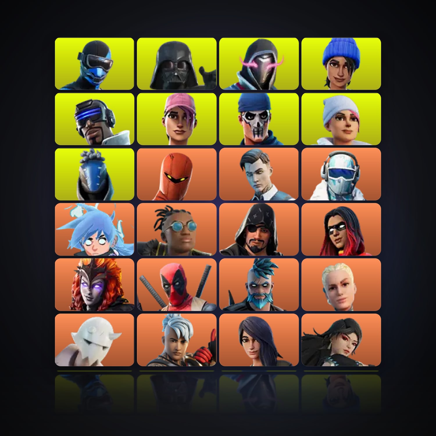 Hybrid — Midas — 327 skins — 900 V-Bucks — lvl 4771 — HabibiAccounts