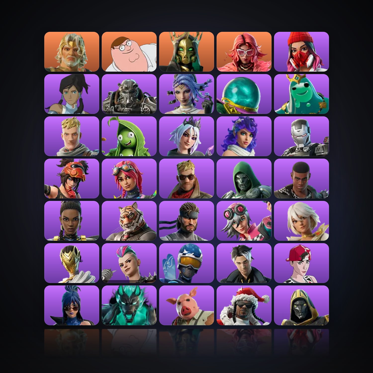 Fortnite | 44 Skins | Level 1248 | 99 Wins — HabibiAccounts