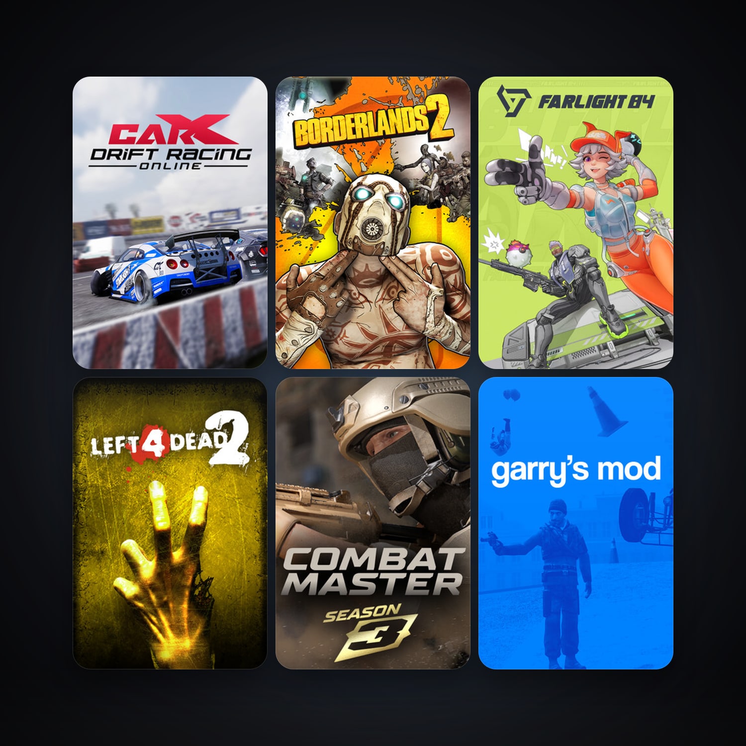 Left 4 Dead 2 + Garry's Mod, 56 games, clean — HabibiAccounts