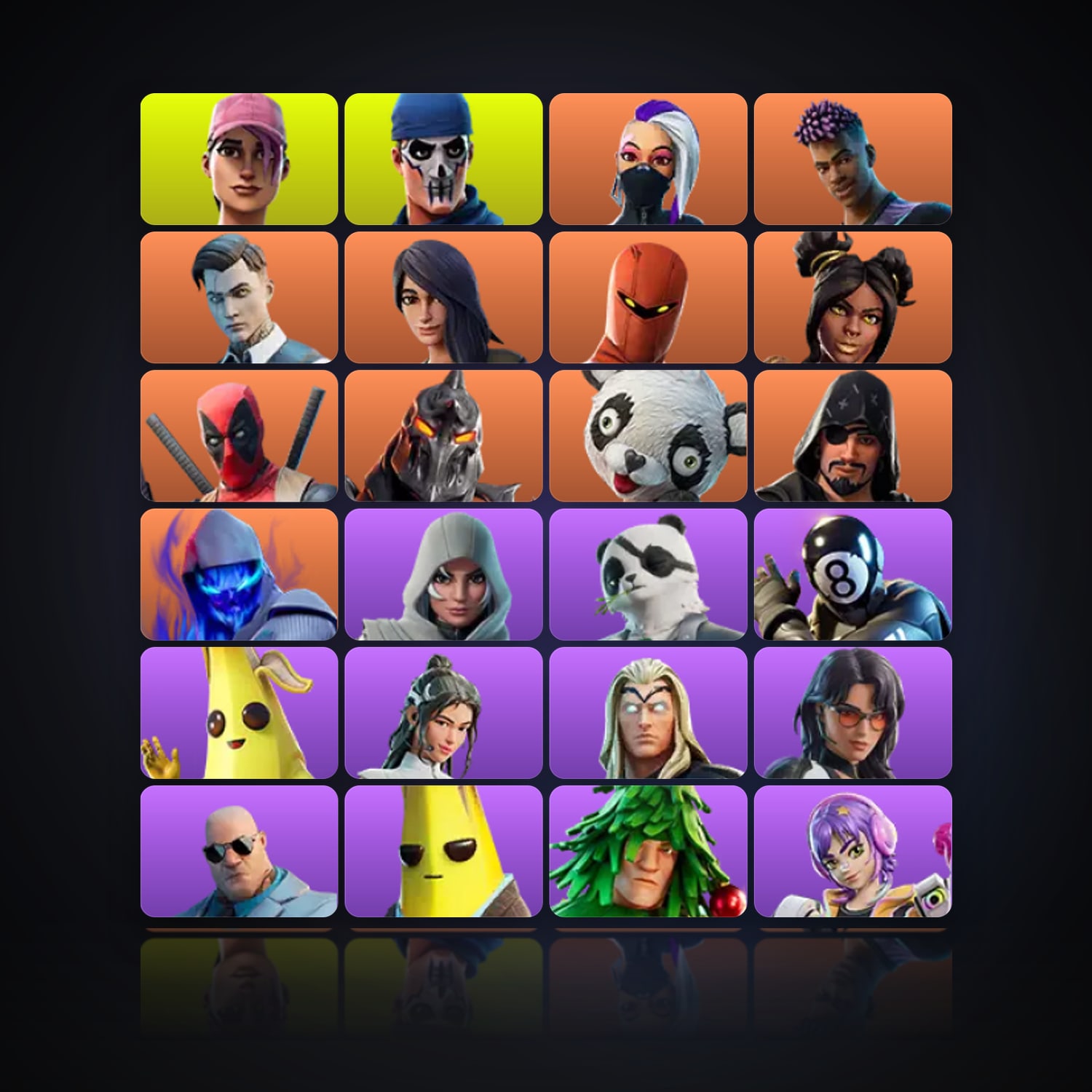 Fortnite | 88 Skins | 550 V-Bucks | Level 2757 | 313 Wins — HabibiAccounts