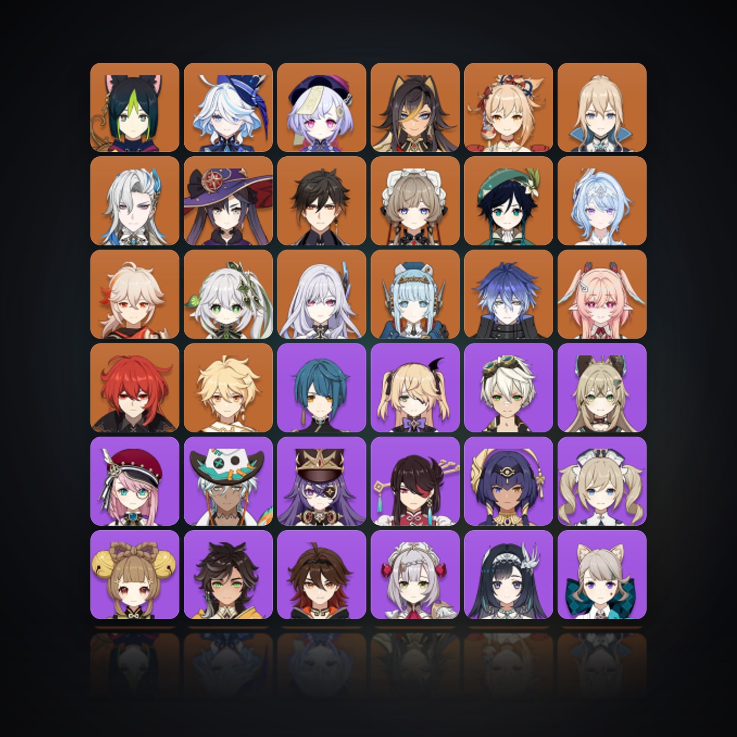 جينشن إمباكت | AR 60 | 70 شخصية | 19× 5★ — HabibiAccounts