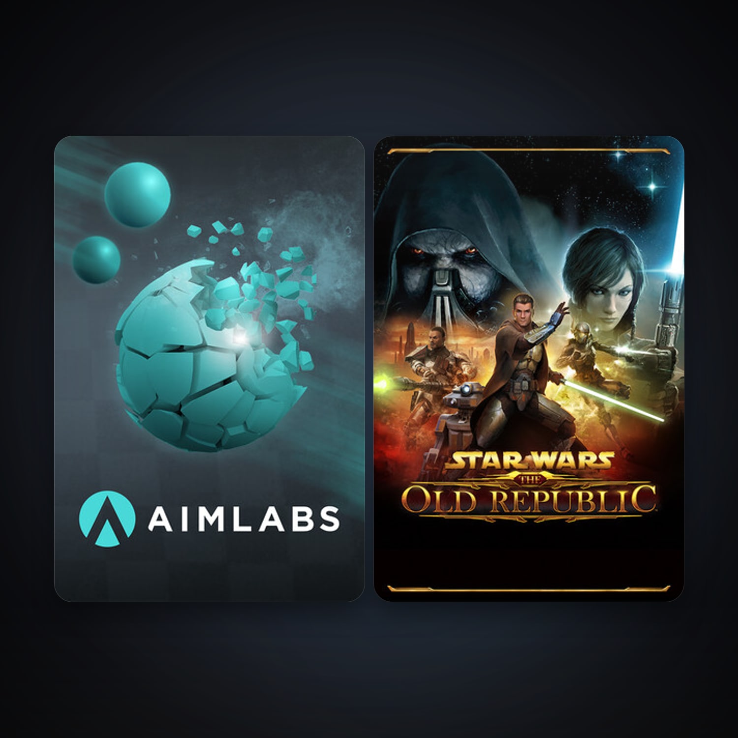 هالحساب ستيم فلين، Aimlabs وSTAR WARS: The Old Republic، 5 لعبة، صامد واضح — HabibiAccounts