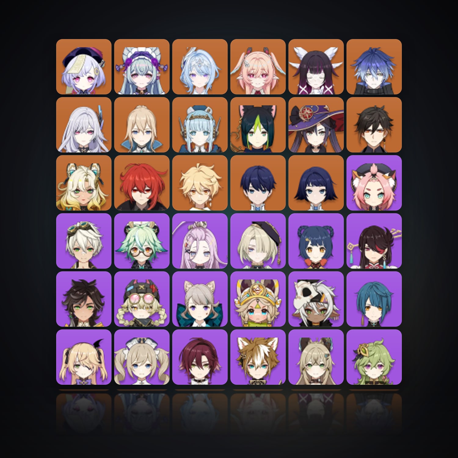 جينشن إمباكت | AR 56 | 65 شخصية | 14× 5★ — HabibiAccounts
