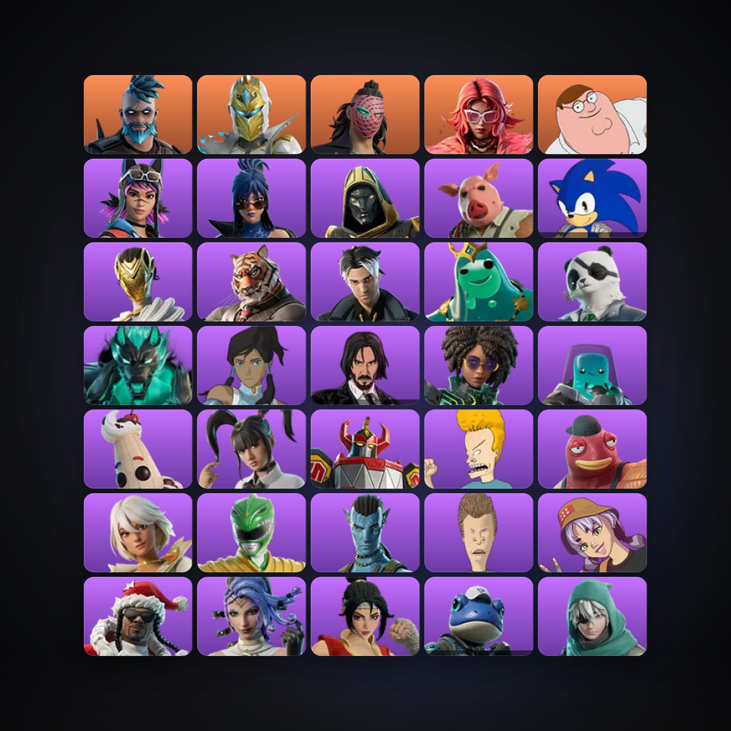 Fortnite | 62 Skins | 500 V-Bucks | Level 1714 | 361 Wins — HabibiAccounts