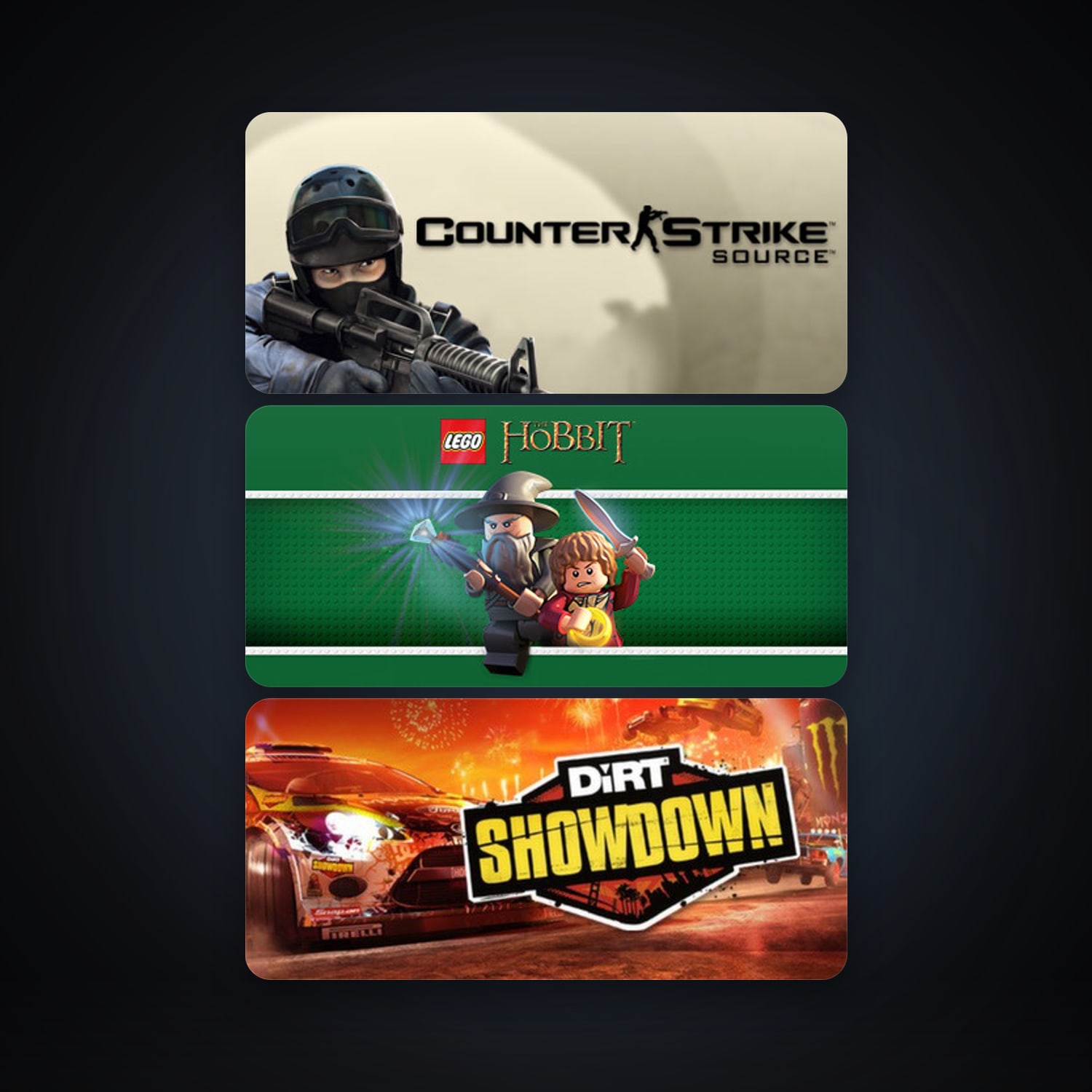 هالحساب ستيم فلين، Counter-Strike: Source وDiRT Showdown، 4 لعبة، صامد واضح — HabibiAccounts