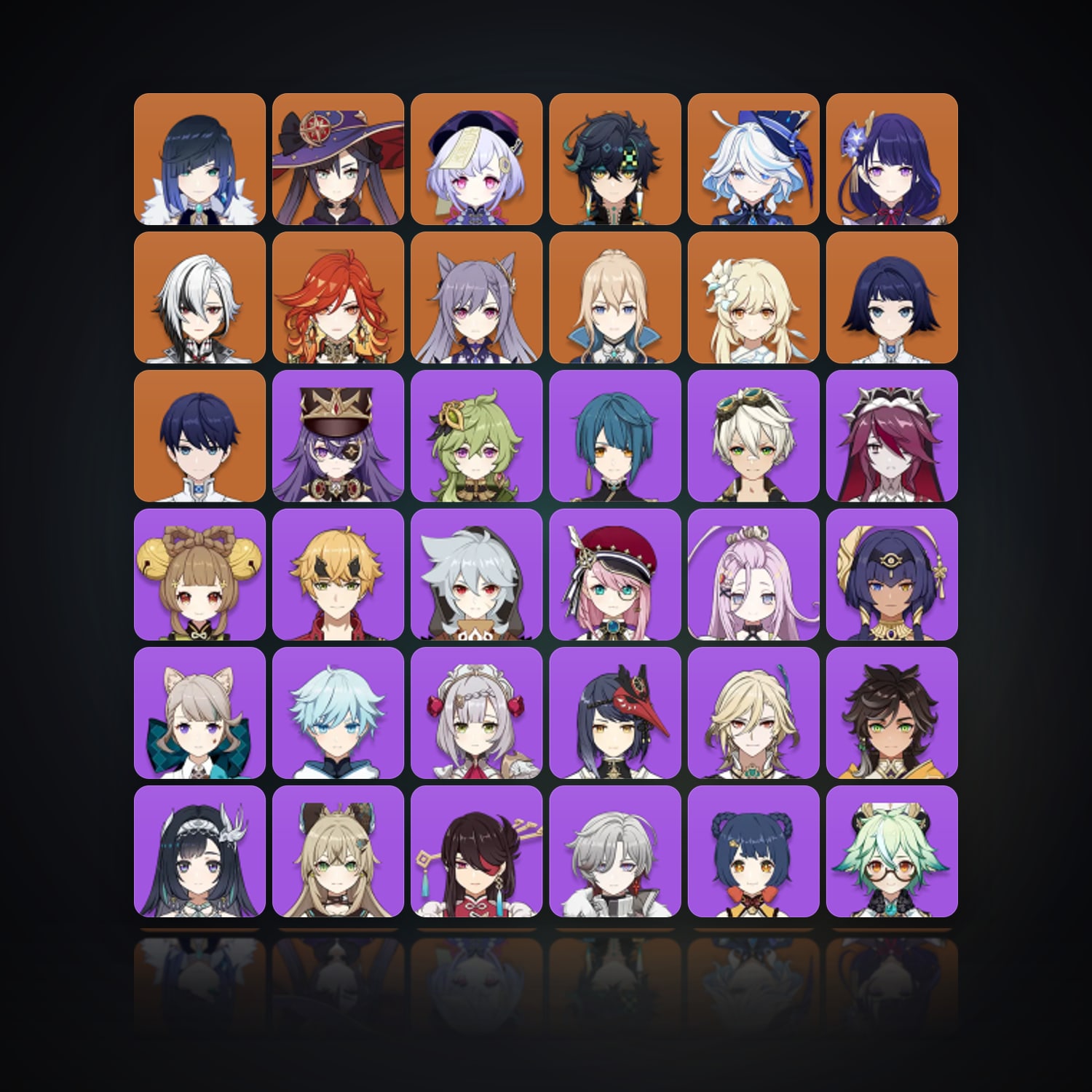 Genshin Impact | AR 56 | 55 Chars | 10× 5★ — HabibiAccounts