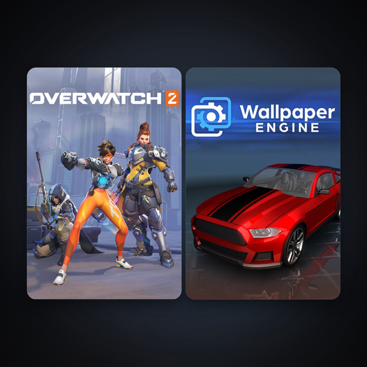هالحساب ستيم فلين، Wallpaper Engine وOverwatch 2، 3 لعبة، صامد واضح — HabibiAccounts