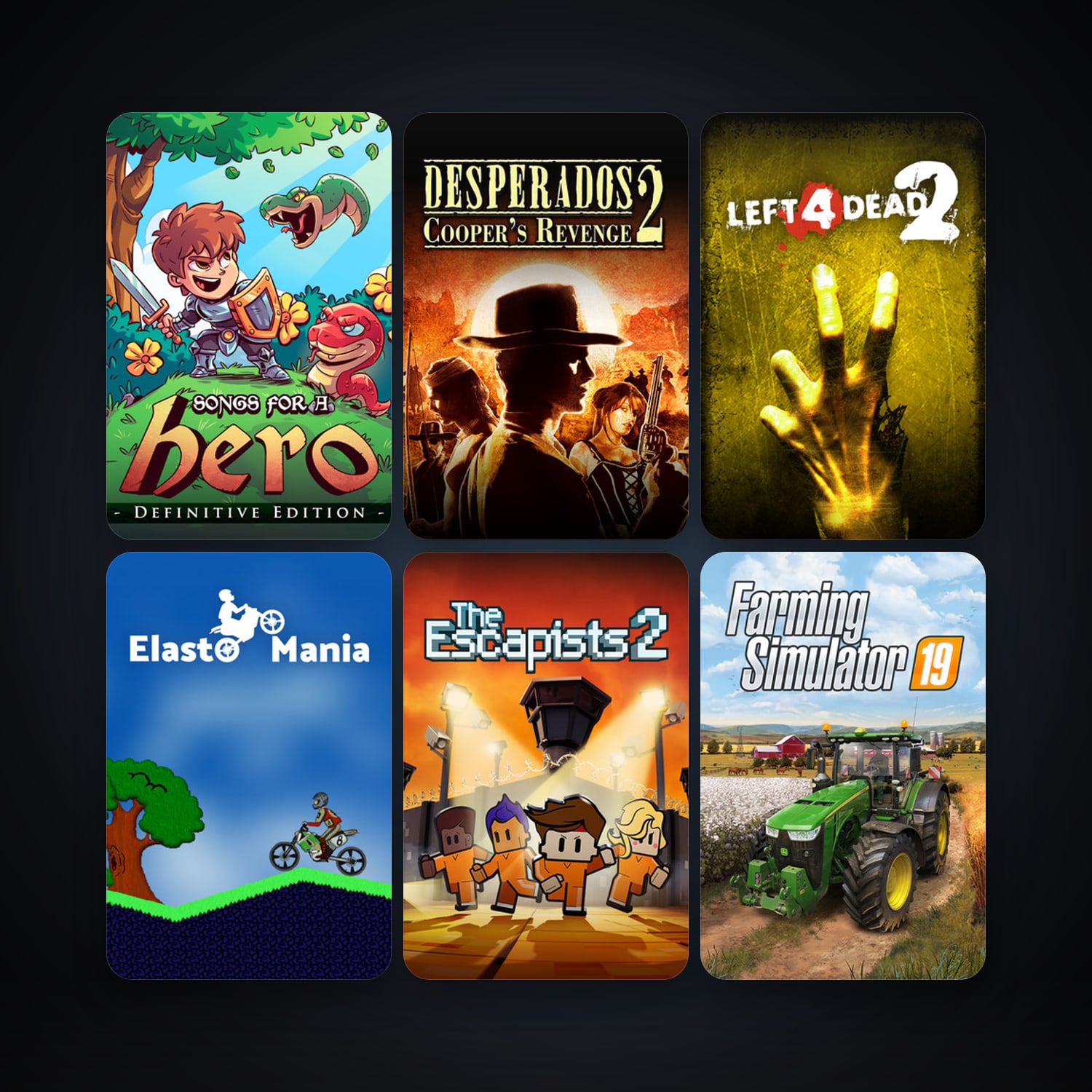 Songs for a Hero - Definitive Edition & Desperados 2: Cooper's Revenge | 16 Games | Clean — HabibiAccounts