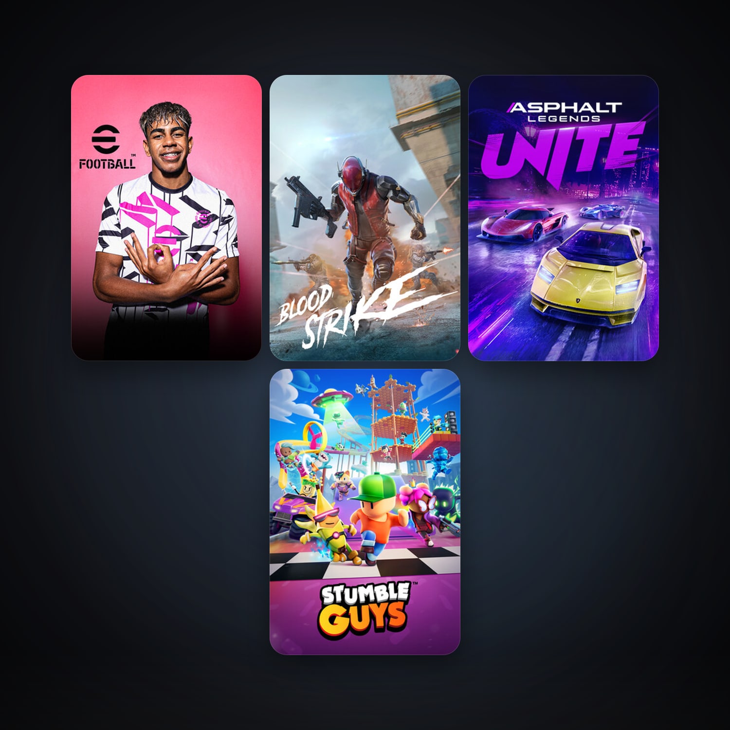 eFootball 2024 & FREE PUBG: BATTLEGROUNDS | 15 Games | Clean — HabibiAccounts