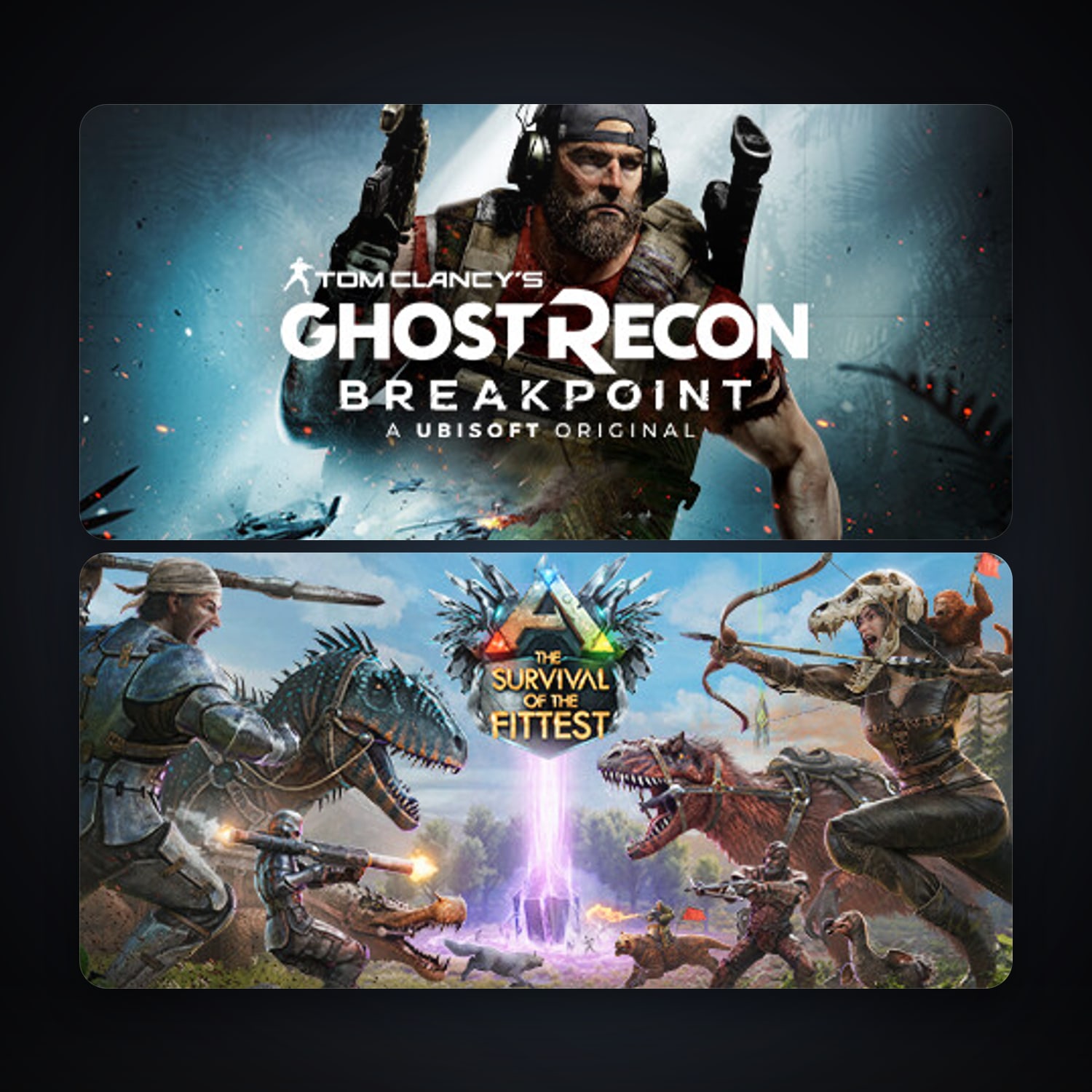 ARK: The Survival Of The Fittest + Tom Clancy's Ghost Recon Breakpoint, 3 games, clean — HabibiAccounts