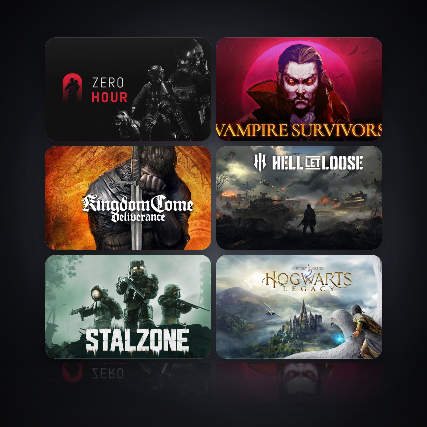 Zero Hour & Vampire Survivors | 29 Games — HabibiAccounts