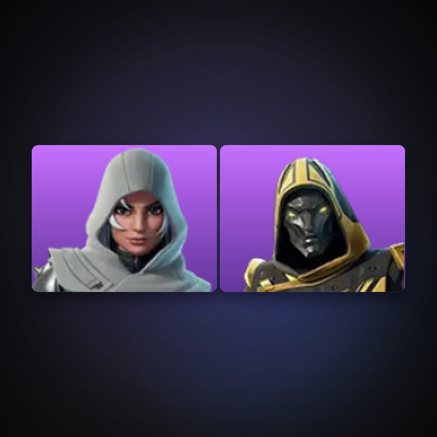 Fortnite locker — 2 skins — 1.1K V-Bucks — lvl 410 — HabibiAccounts