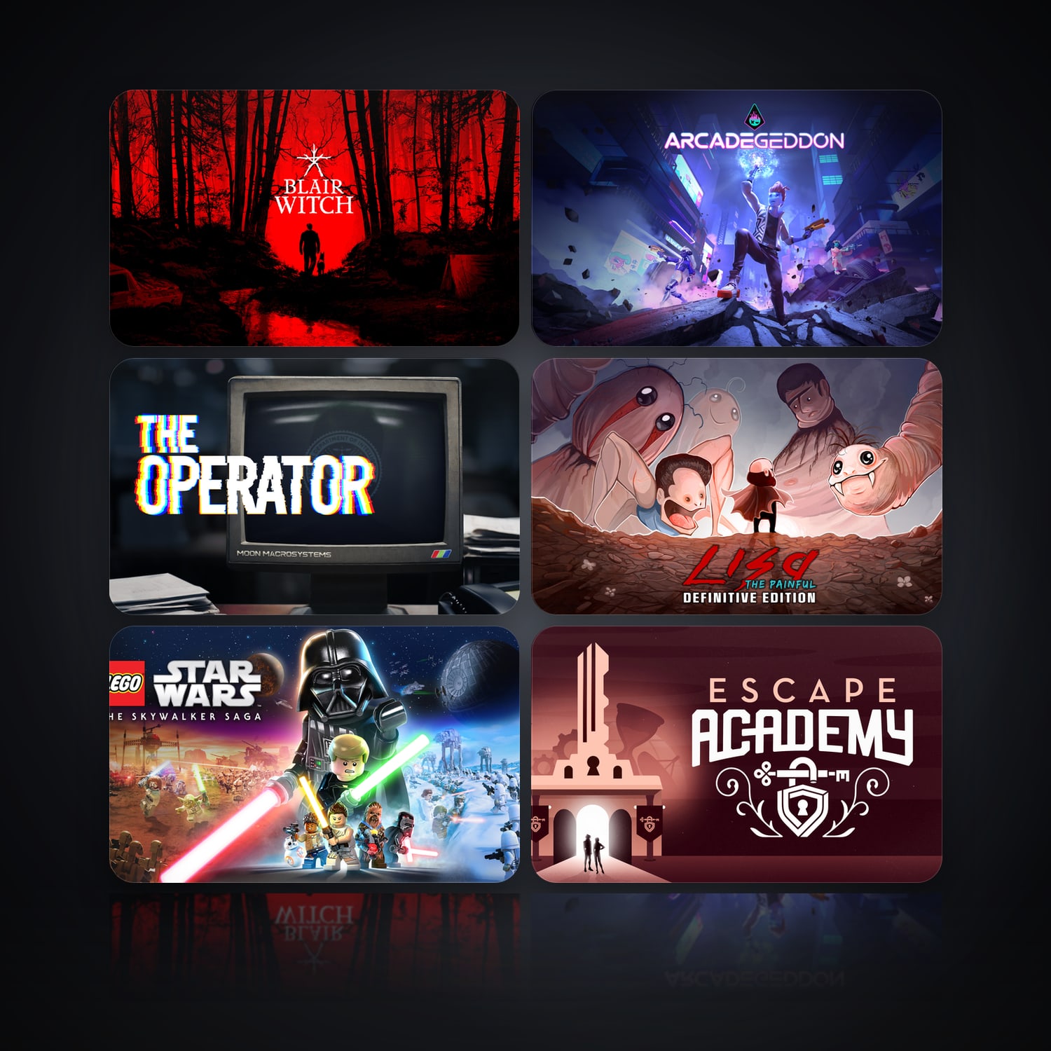 Blair Witch & Arcadegeddon | 192 Games — HabibiAccounts
