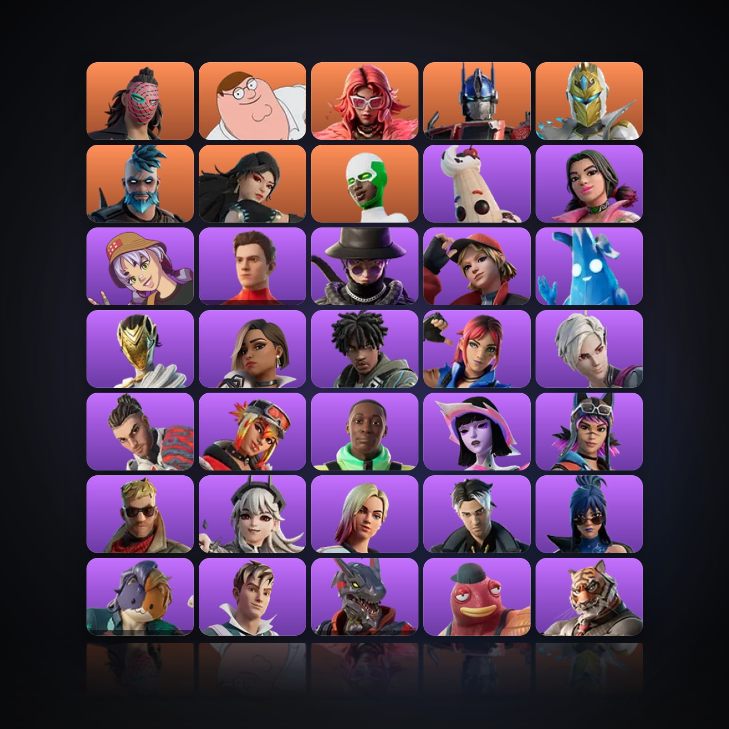 Fortnite | 52 Skins | 600 V-Bucks | Level 1565 | 174 Wins — HabibiAccounts