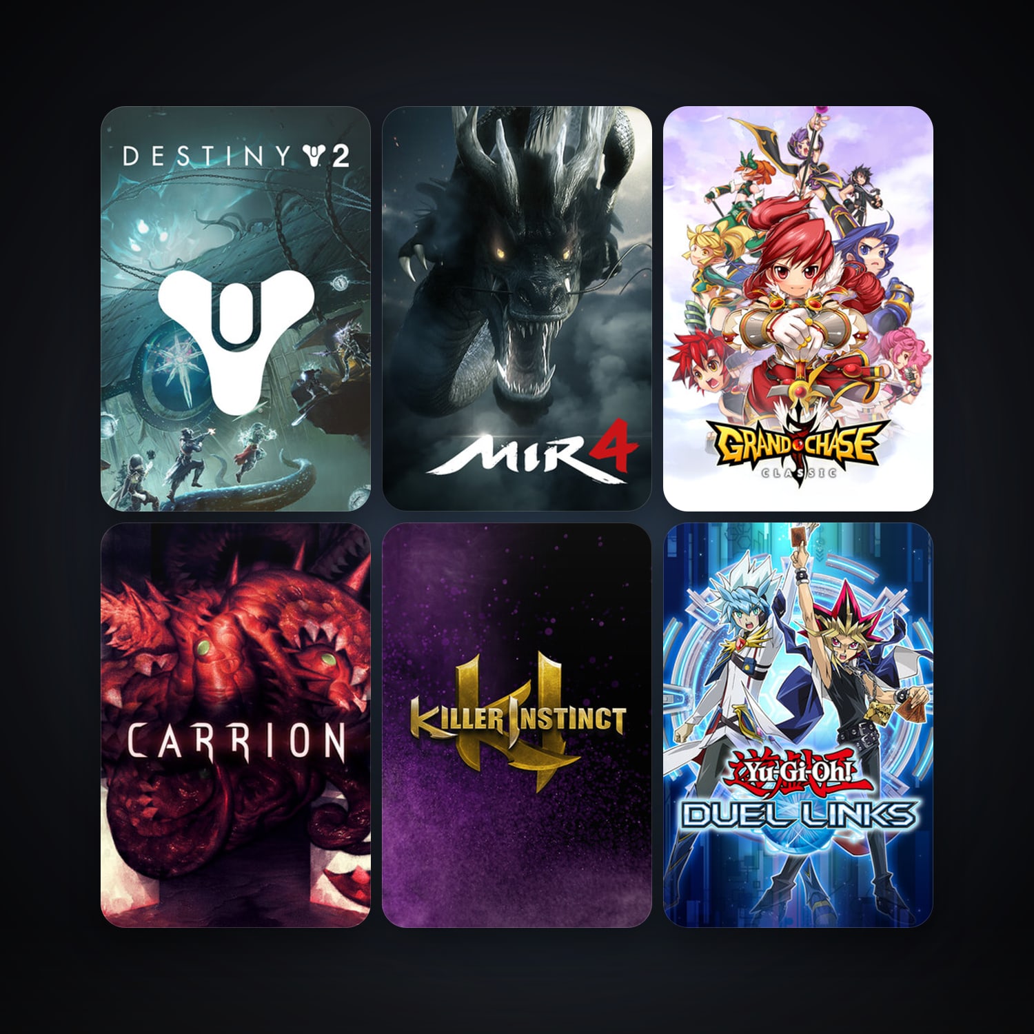 Killer Instinct + Yu-Gi-Oh! Duel Links, 16 games, clean — HabibiAccounts