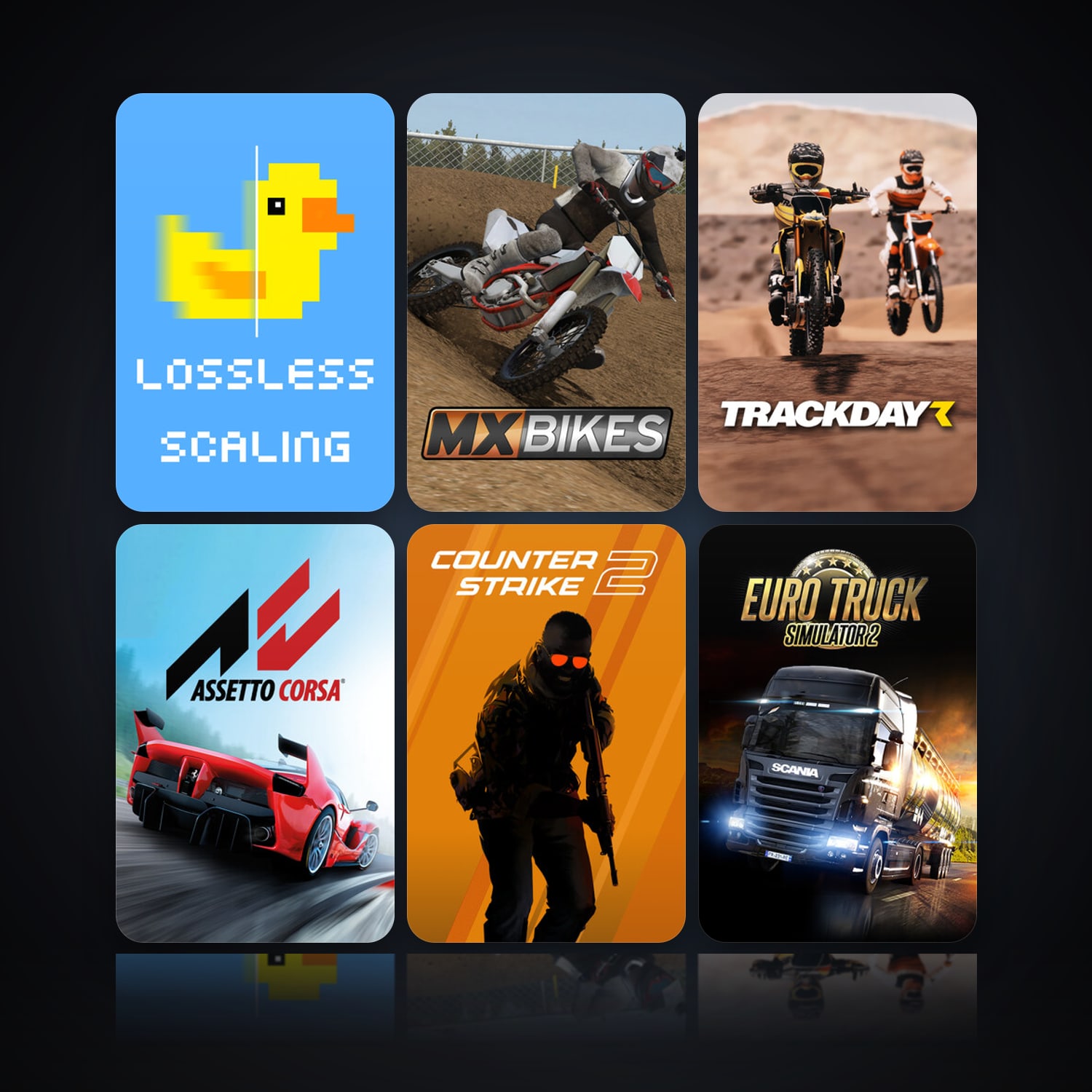 Lossless Scaling & MX Bikes | 23 Games | Clean — HabibiAccounts
